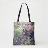 Tote Bag Fleur de lavande et rose du jardin provençal (Devant)