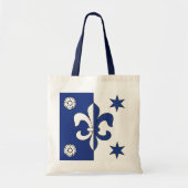 Tote Bag Fleur de lis bleu (Devant)