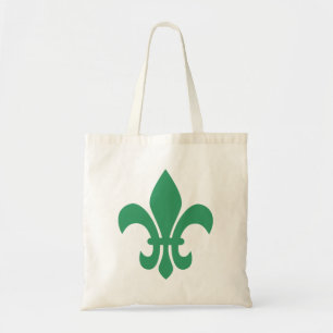 Tote Bag Fleur de Lis verte
