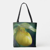 Tote Bag Fleur de l'orchidée à chèvre jaune sauvage (Dos)