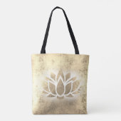 Tote Bag fleur de lotus dorées (Dos)