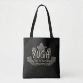 Tote Bag Fleur de Lotus Noire Fleur Yoga (Devant)