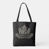 Tote Bag Fleur de Lotus Noire Fleur Yoga (Dos)