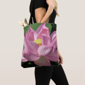 Tote Bag Fleur de lotus rose IV (De près)