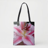 Tote Bag Fleur de lys oriental rose (Devant)