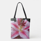 Tote Bag Fleur de lys oriental rose (Dos)