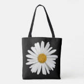 Tote Bag Fleur de marguerite blanche hippie - Mode tendance (Dos)