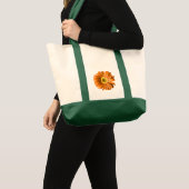 Tote Bag Fleur de marguerite orange (Devant (produit))