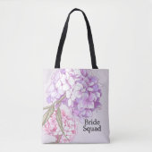 Tote Bag Fleur de mariage élégante Hydrangea personnalisée (Devant)