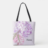 Tote Bag Fleur de mariage élégante Hydrangea personnalisée (Dos)