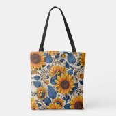 Tote Bag Fleur de minuit (Dos)