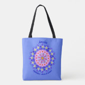 Tote Bag Fleur de mois de naissance de septembre personnali (Dos)