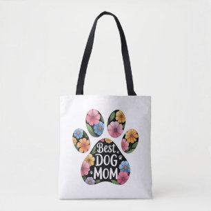Tote Bag Fleur de patte florale personnalisée pour la meill
