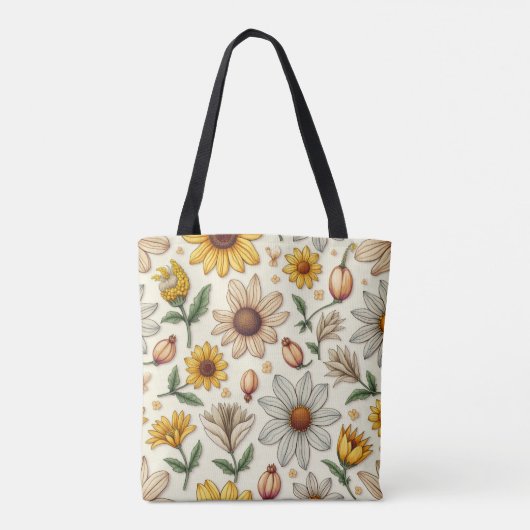 Tote Bag Fleur de printemps (Dos)