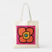 Tote Bag Fleur de printemps rétro (Dos)