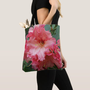 Tote Bag Fleur de Rhododendron rose
