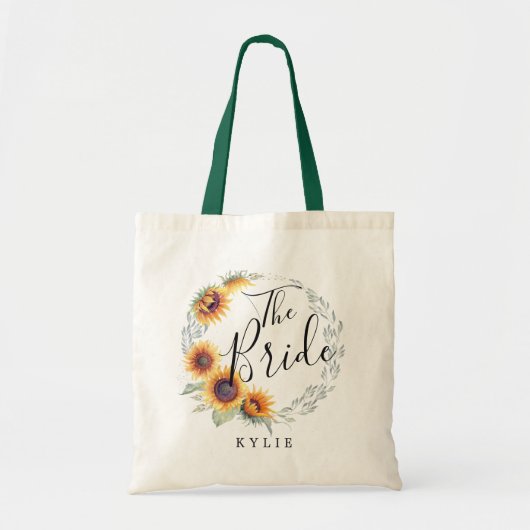 Tote Bag Fleur de soleil russe| Mariée (Devant)