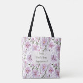 Tote Bag Fleur de superpuissance enseignante (Dos)