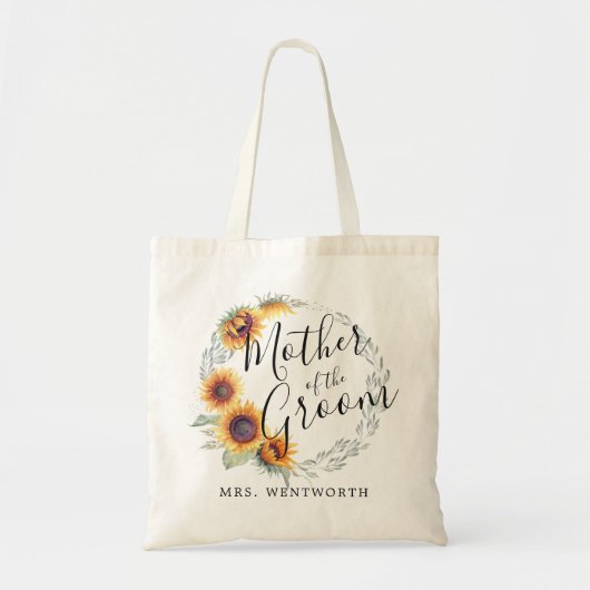Tote Bag Fleur de tournesol | Mère de la chambre (Devant)