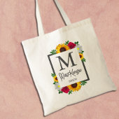 Tote Bag Fleur de tournesol Rose Daisy Automne Fête de Mari