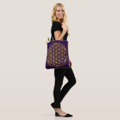 Tote Bag Fleur de vie avec Moola Mantra (Sur le modèle)