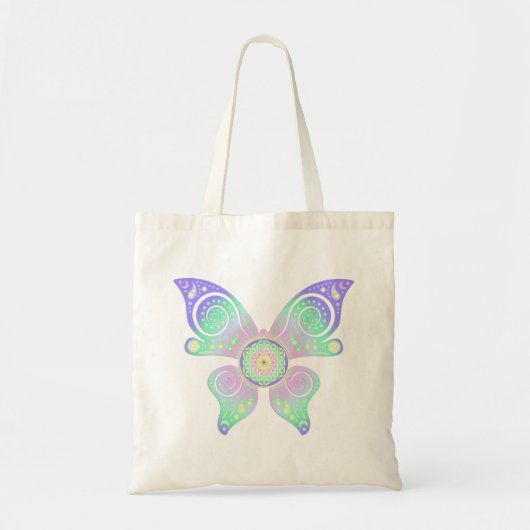 Tote Bag Fleur de vie / Blume des Lebens - papillon (Devant)