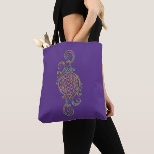Tote Bag Fleur De Vie - Ornements Spiraux 1