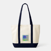 Tote Bag Fleur de violet bleu (Dos)