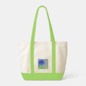 Tote Bag Fleur de violet bleu (Dos)