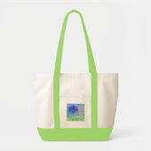 Tote Bag Fleur de violet bleu (Devant)