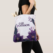Tote Bag Fleur de violet mystique (De près)