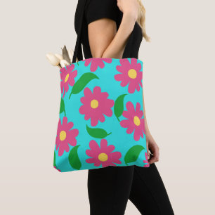 Tote Bag Fleur décontracté