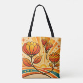 Tote Bag Fleur d'Horizon Doré (Dos)