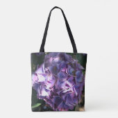 Tote Bag Fleur d'hydrangée violette légère (Dos)
