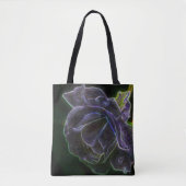 Tote Bag Fleur d'Imaginaire Abstrait violet Rose (Devant)