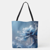 Tote Bag Fleur d'Imaginaire Bleu Fancy (Dos)
