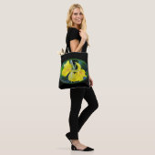 Tote Bag Fleur d'Iris jaune (Sur le modèle)