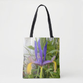 Tote Bag Fleur d'Iris violet extérieur Jardin Nature Photo (Devant)