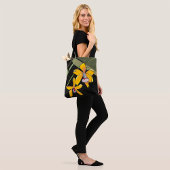 Tote Bag Fleur d'orchidée jaune Botanique Tropicale