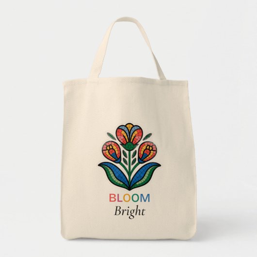 Tote Bag Fleur éclatante Bloom Bright (Devant)
