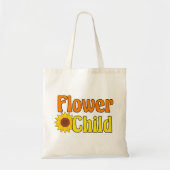 Tote Bag Fleur Enfant mignonne Hippie tournesol les années  (Devant)