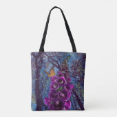 Tote Bag Fleur et papillon Foxglove (Dos)