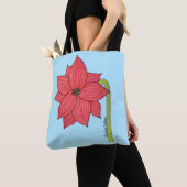Tote Bag Fleur Étoile Rouge (De près)