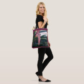 Tote Bag Fleur florale rose tropicale Personnaliser (Sur le modèle)