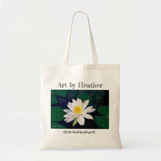 Tote Bag Fleur" fourre-tout "de nénuphar (Devant)