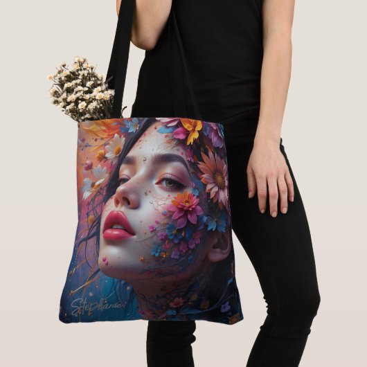 Tote Bag Fleur Imaginaire (De près)