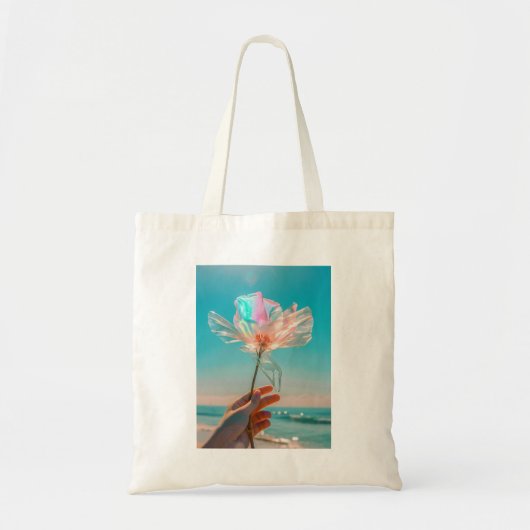 Tote Bag Fleur iridescente (Devant)