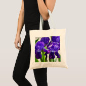Tote Bag Fleur Iris Iris Violet (Devant (produit))