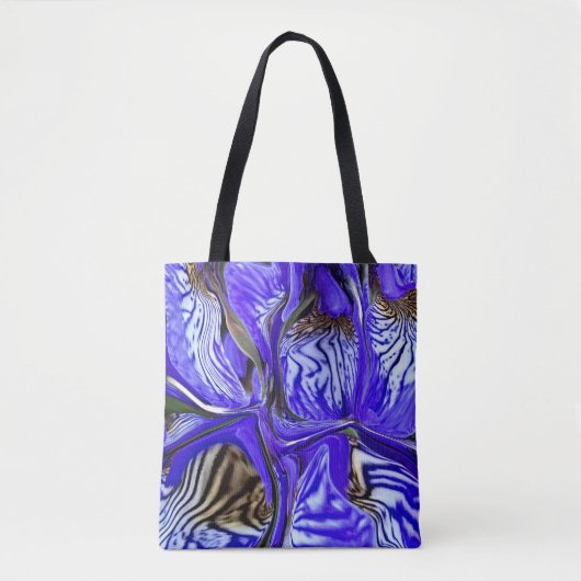 Tote Bag Fleur Iris Violet (Devant)
