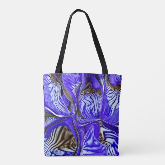 Tote Bag Fleur Iris Violet (Dos)